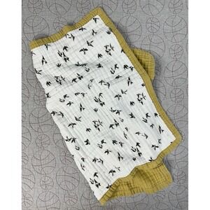 Little Unicorn Organic Cotton Muslin Baby Quilt‎ / Swallow Print